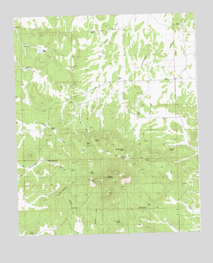 Alegres Mountain, NM USGS Topographic Map