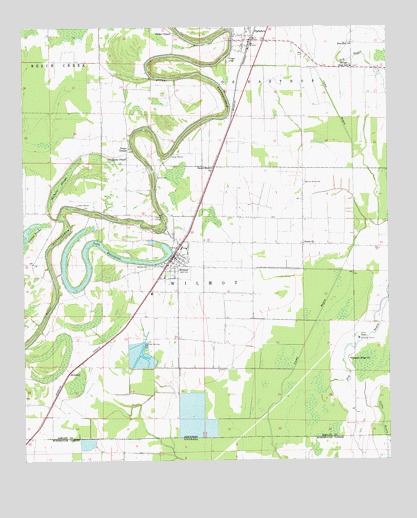 Wilmot, AR USGS Topographic Map