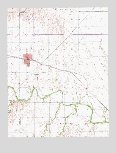 Wilson, KS USGS Topographic Map
