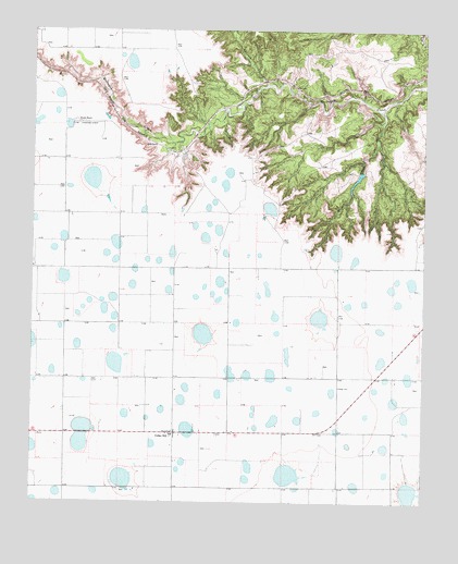Wilson Creek, TX USGS Topographic Map