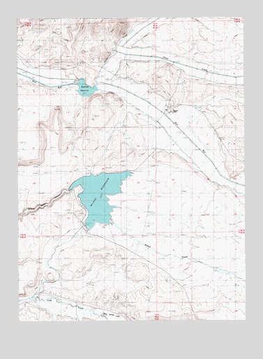 Wilson Reservoir, NV USGS Topographic Map