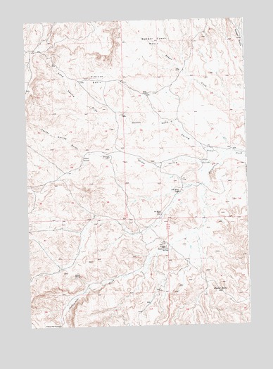 Wilson Spring, WY USGS Topographic Map