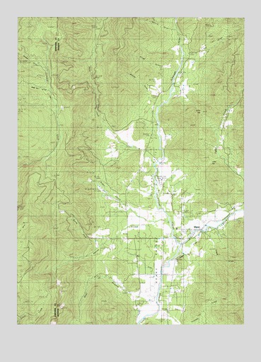 Wimer, OR USGS Topographic Map