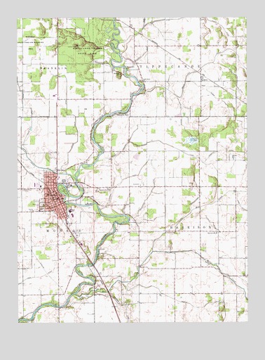 Winamac, IN USGS Topographic Map