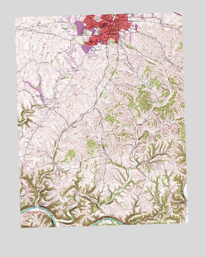 Winchester, KY USGS Topographic Map