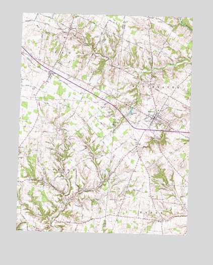Winchester, OH USGS Topographic Map