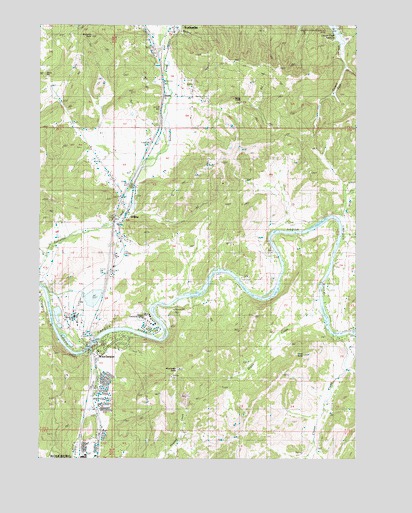 Winchester, OR USGS Topographic Map