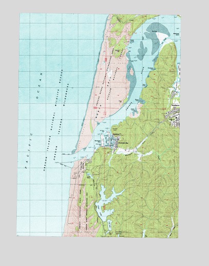 Winchester Bay, OR USGS Topographic Map