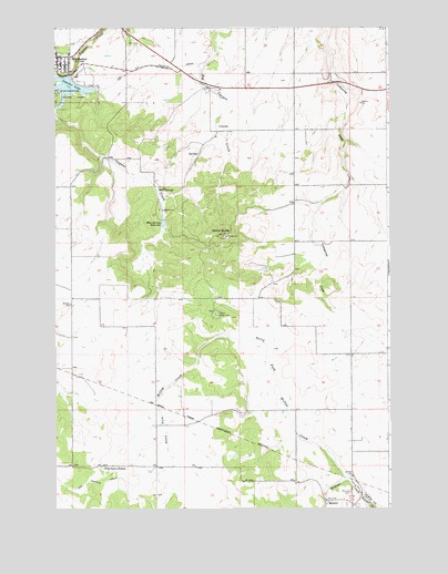 Winchester East, ID USGS Topographic Map