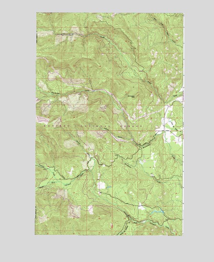 Winchester Peak, WA USGS Topographic Map