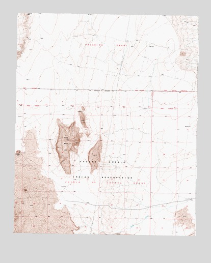 Wind Mesa, NM USGS Topographic Map