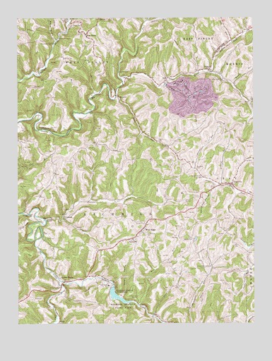 Wind Ridge, PA USGS Topographic Map