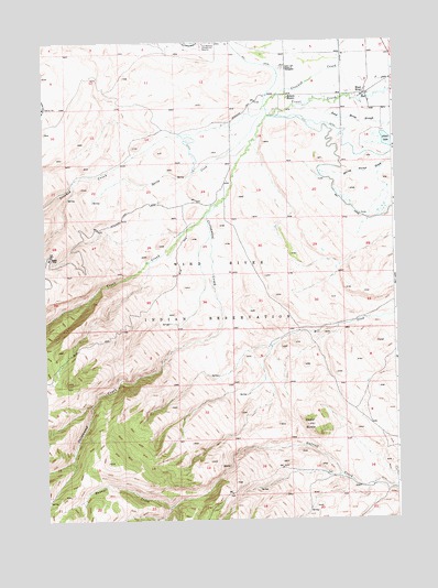 Wind River, WY USGS Topographic Map