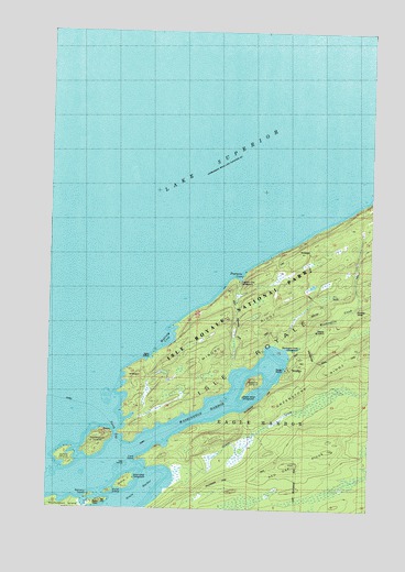 Windigo, MI USGS Topographic Map
