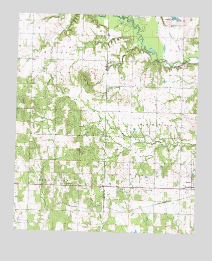 Boswell SW, OK USGS Topographic Map