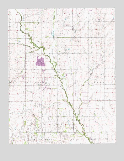 Windom SW, KS USGS Topographic Map