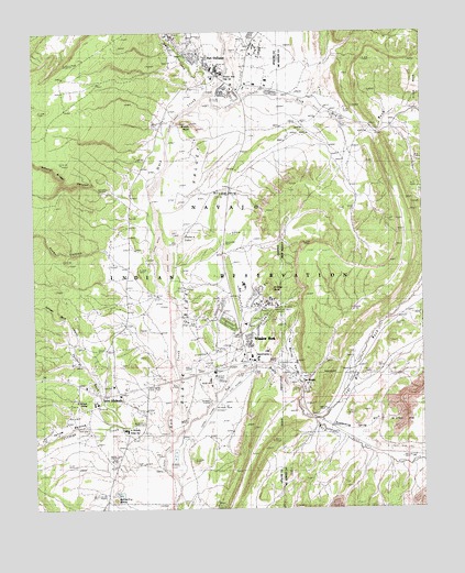 Window Rock, AZ USGS Topographic Map