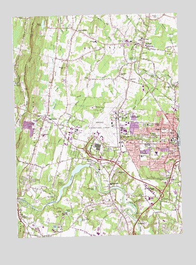 Windsor Locks, CT USGS Topographic Map