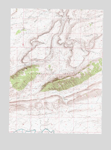 Windy Hill, WY USGS Topographic Map