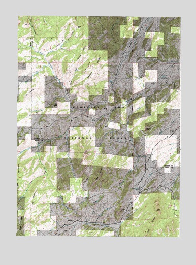 Windy Peak, WY USGS Topographic Map