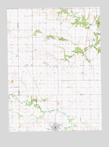 Winfield North, IA USGS Topographic Map
