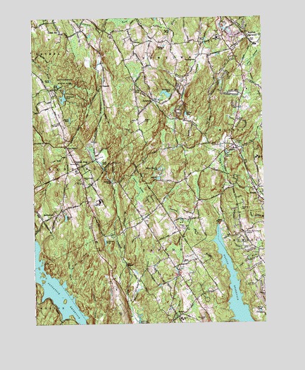 Botsford, CT USGS Topographic Map
