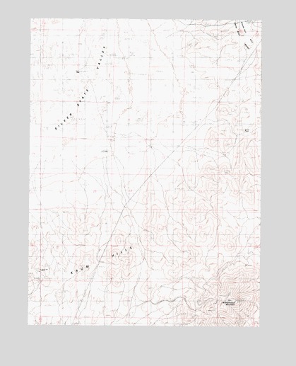 Winnemucca Mountain, NV USGS Topographic Map