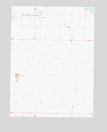 Bottle Creek Slough NW, NV USGS Topographic Map
