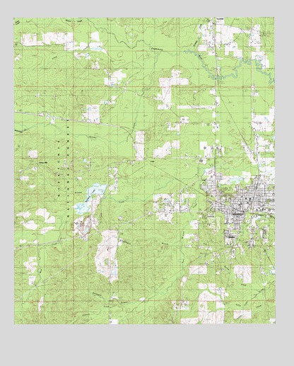 Winnfield West, LA USGS Topographic Map