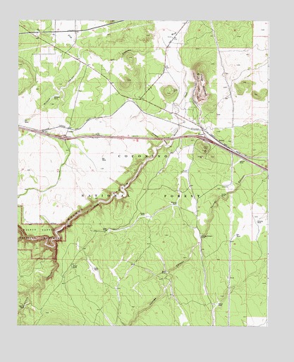 Winona, AZ USGS Topographic Map