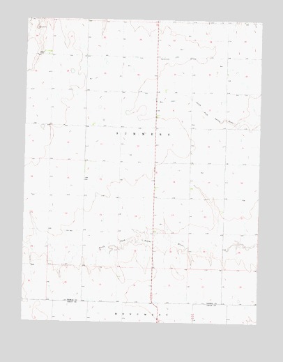 Winona NE, KS USGS Topographic Map