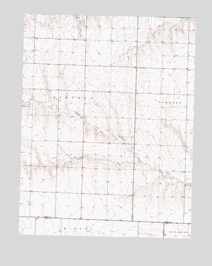 Winona NW, KS USGS Topographic Map