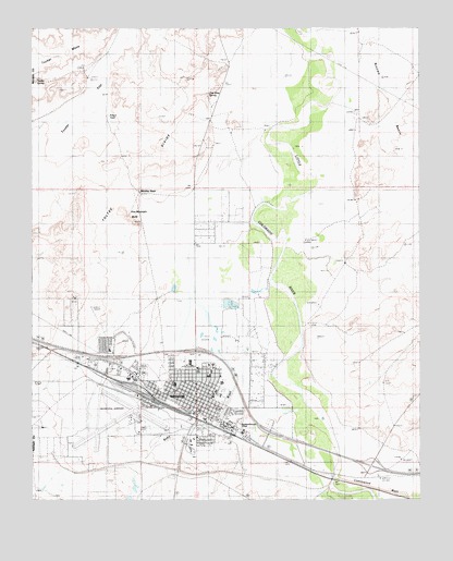 Winslow, AZ USGS Topographic Map