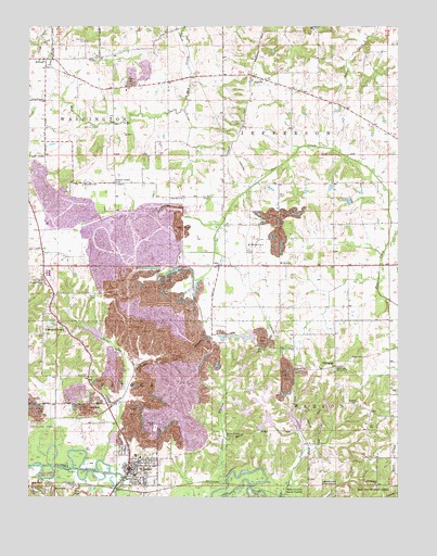 Winslow, IN USGS Topographic Map