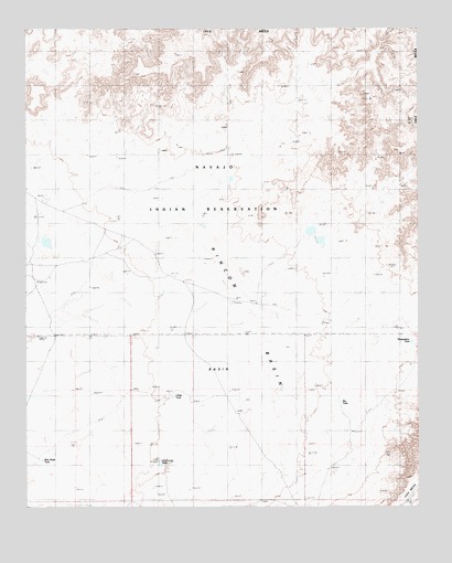 Winslow NE, AZ USGS Topographic Map