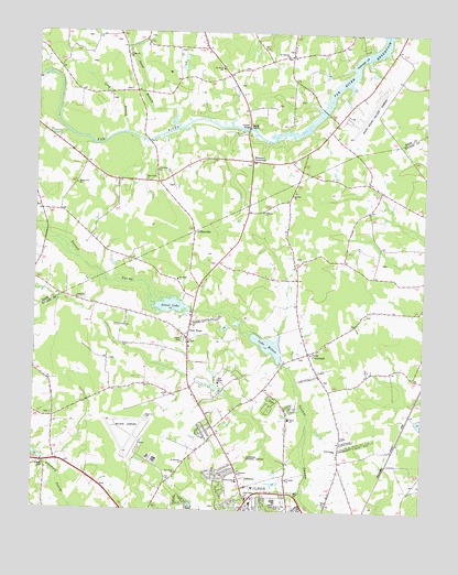 Winstead Crossroads, NC USGS Topographic Map