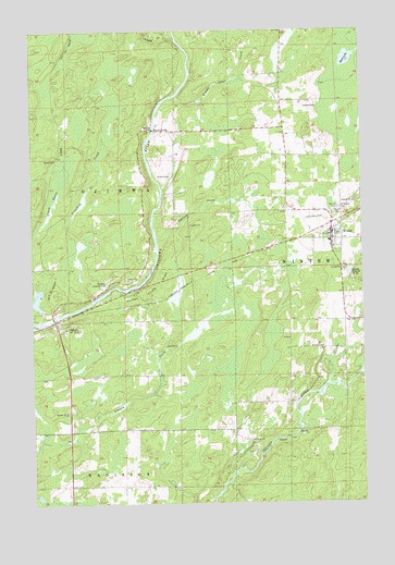 Winter, WI USGS Topographic Map