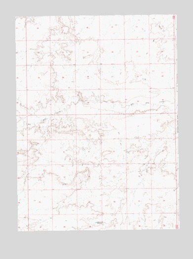 Winter Fat Reservoir, WY USGS Topographic Map