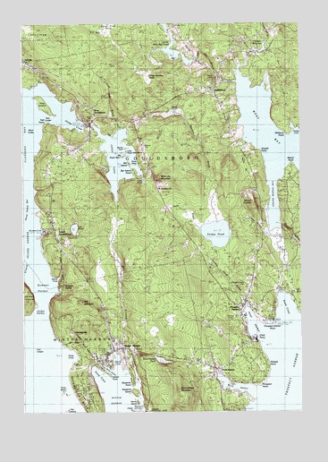 Winter Harbor, ME USGS Topographic Map