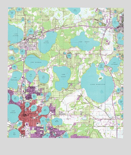 Winter Haven, FL USGS Topographic Map