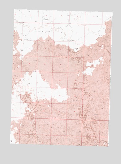 Bottleneck Lake, ID USGS Topographic Map