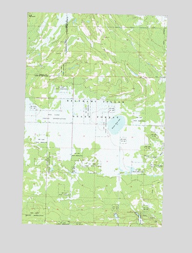 Winter Road Lake, MN USGS Topographic Map