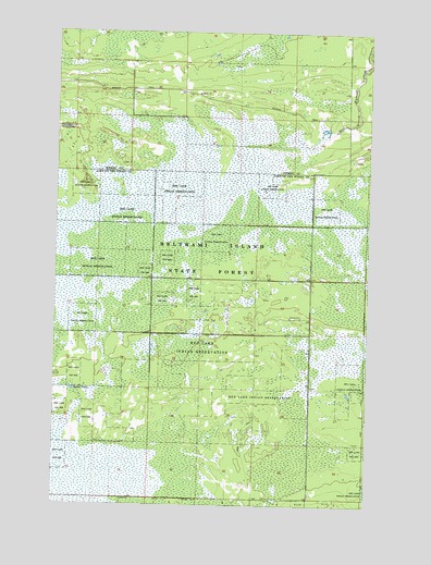 Winter Road Lake NW, MN USGS Topographic Map