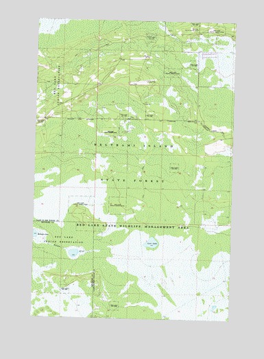 Winter Road Lake SW, MN USGS Topographic Map