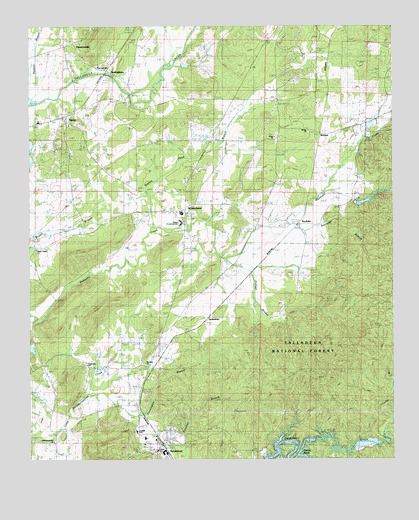 Winterboro, AL USGS Topographic Map