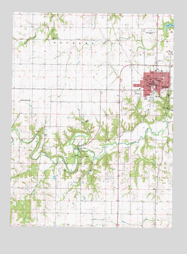 Winterset, IA USGS Topographic Map