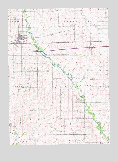 Winthrop, IA USGS Topographic Map