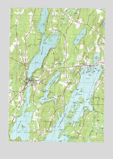 Winthrop, ME USGS Topographic Map