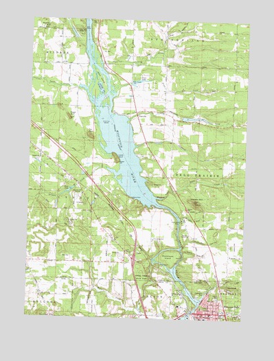 Wisconsin Dells North, WI USGS Topographic Map