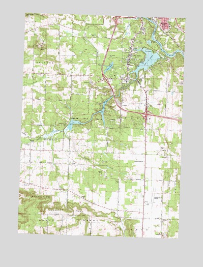 Wisconsin Dells South, WI USGS Topographic Map